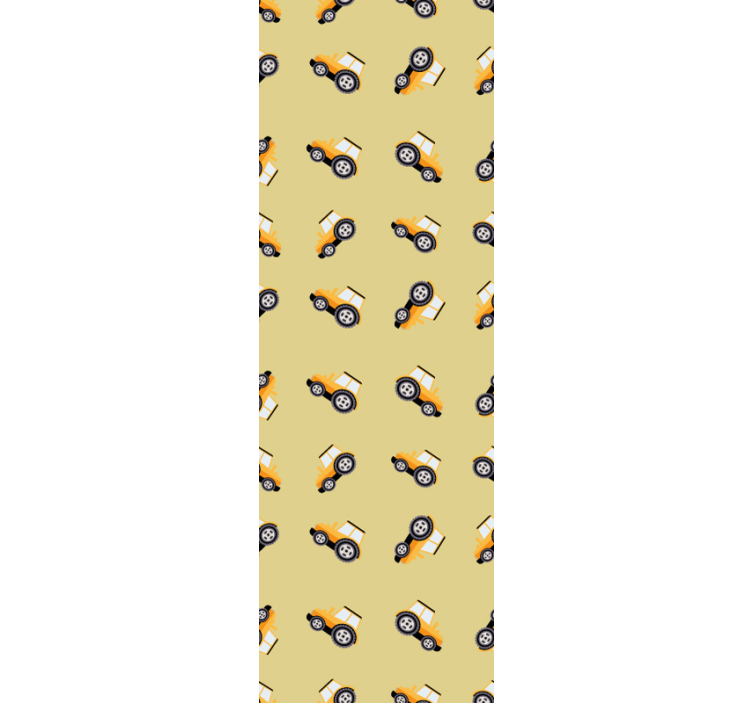 Tapete Kinderzimmer süße baufahrzeuge - TenStickers