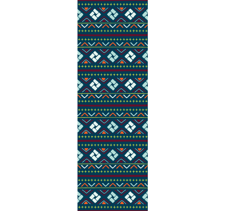 Tapete geometrisch in bunten farbblöcken - TenStickers