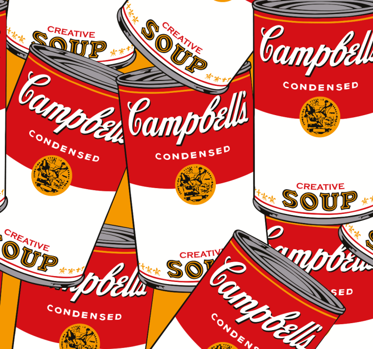 Kunst Tapete campbells andy warhol - TenStickers