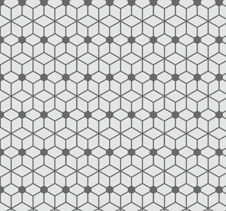 Badezimmer Tapeten Graues mosaik - TenStickers