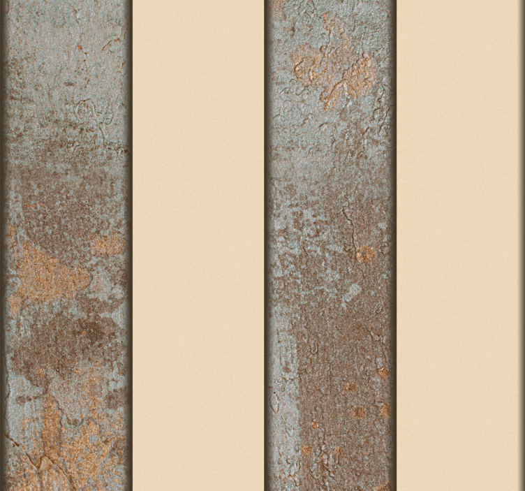 Tapete Wohnzimmer texturiertes Rustikales Streifenmuster - TenStickers