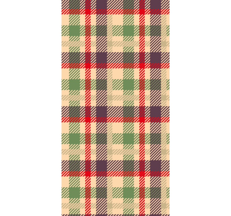 Ornament Tapete tartan-karomuster - TenStickers