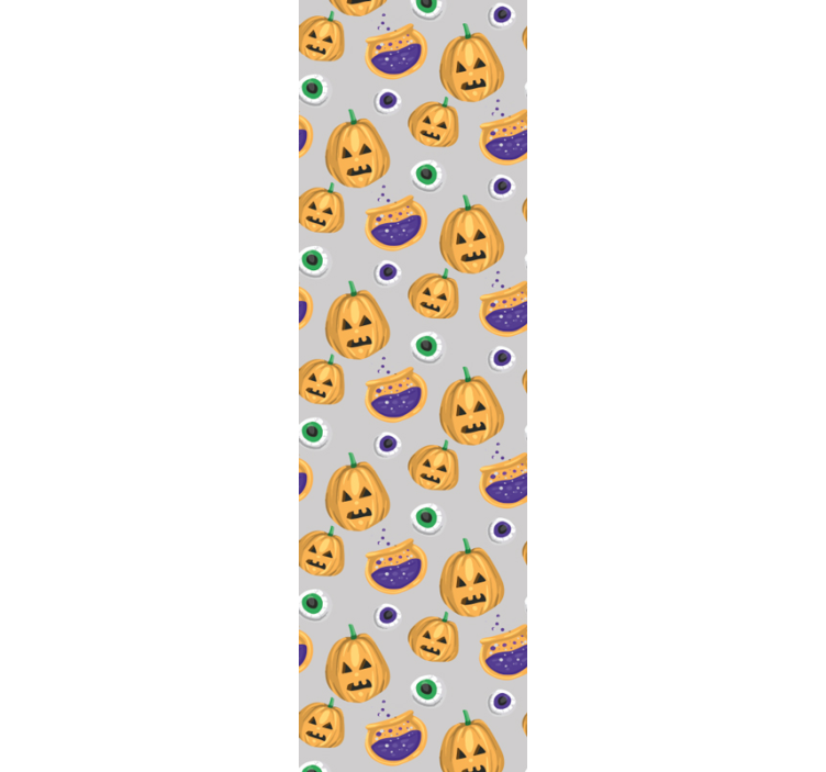 Halloween Tapete kürbismuster - TenStickers