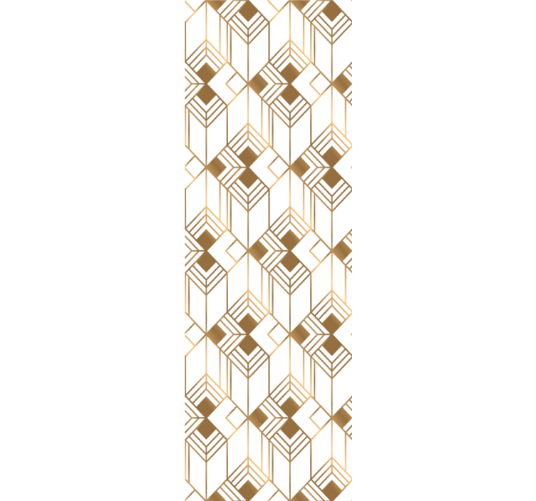 Tapete geometrisch kubistische symmetrie - TenStickers