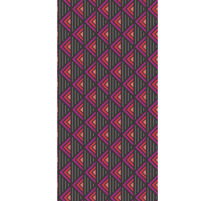 Tapete Wohnzimmer dreiecksgitter - TenStickers