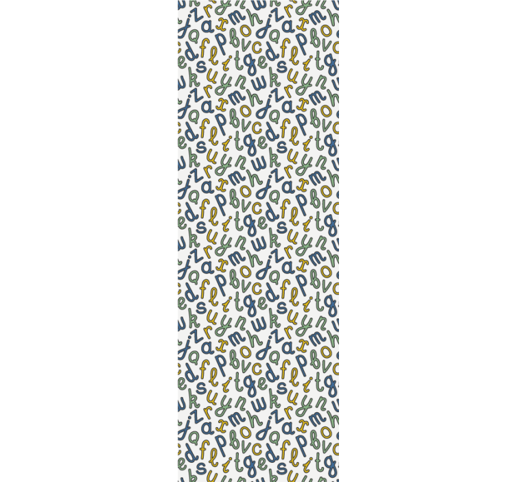 Tapete Schriftzug alphabet-mix - TenStickers