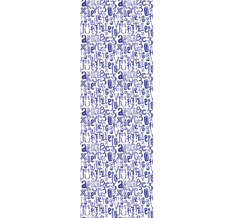 Tapete Schriftzug alphabet-motiv - TenStickers