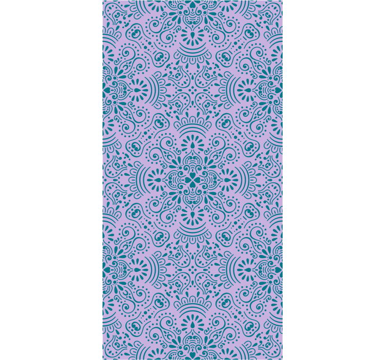 Pflanzen Tapete Wohnzimmer Indische Blumen - TenStickers