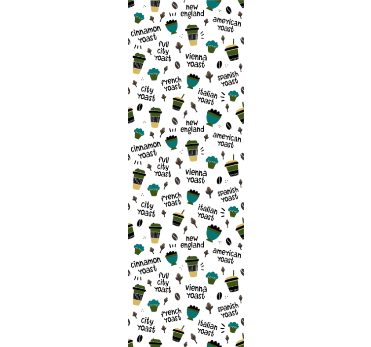 Tapete Küche kaffeeröstmuster - TenStickers