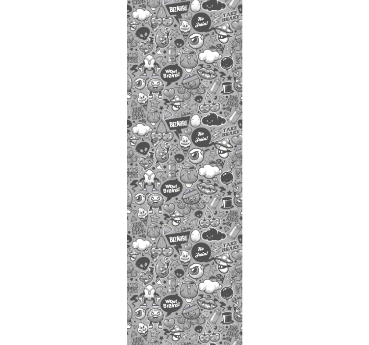 Kunst Tapete eklektische kritzeleien - TenStickers