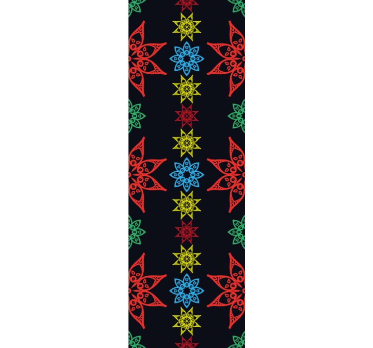 Ornament Tapete florale ornamentik - TenStickers