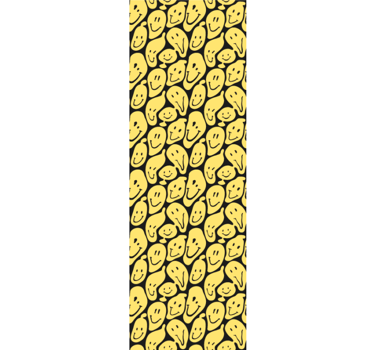 Tapete Teenager muster mit lächelnden gesichtern - TenStickers