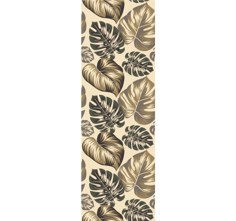 Tapete Blätter monochromes laub - TenStickers