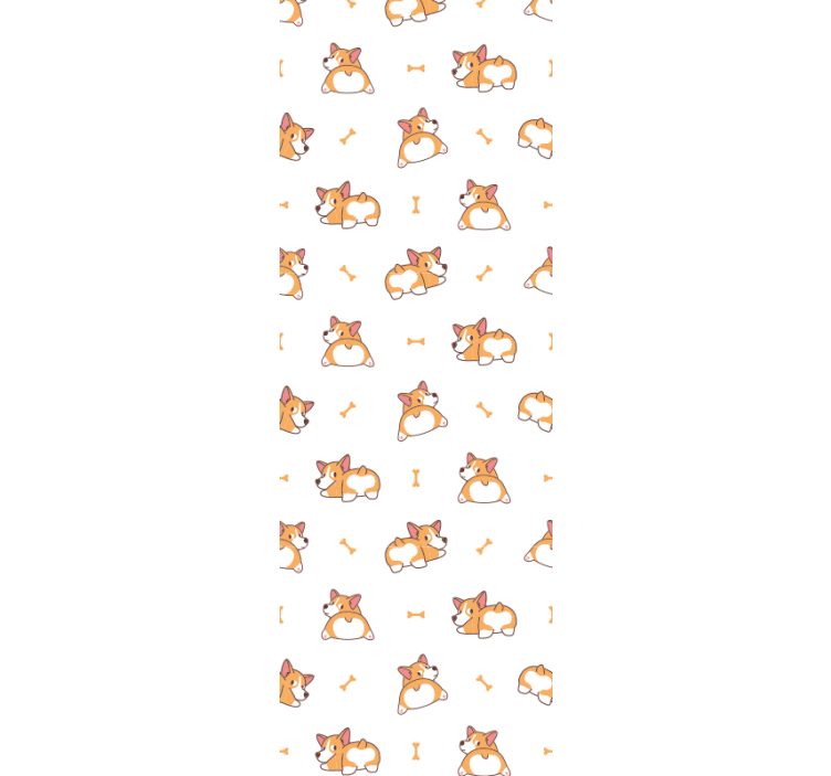 Tapete Hunde verspielte corgis - TenStickers