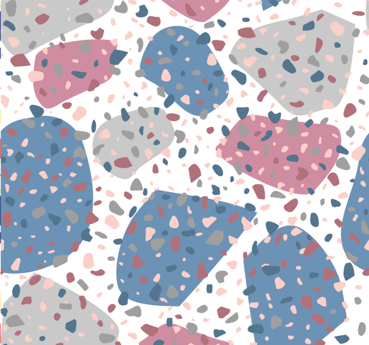 Tapete Kreise gesprenkelter terrazzo - TenStickers