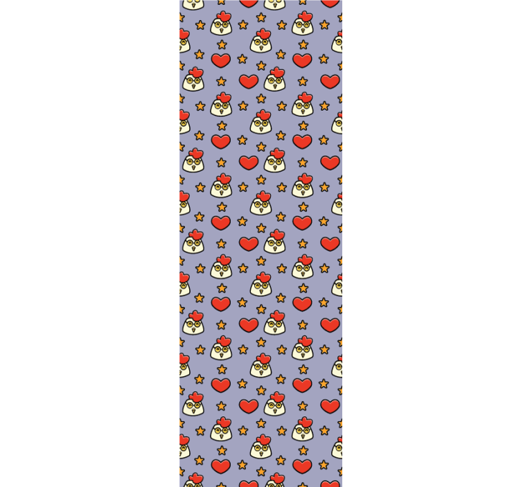 Tapete Tiere cartoon-hühnermuster - TenStickers
