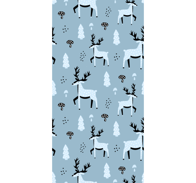 Tapete Tiere rentier-muster-design - TenStickers
