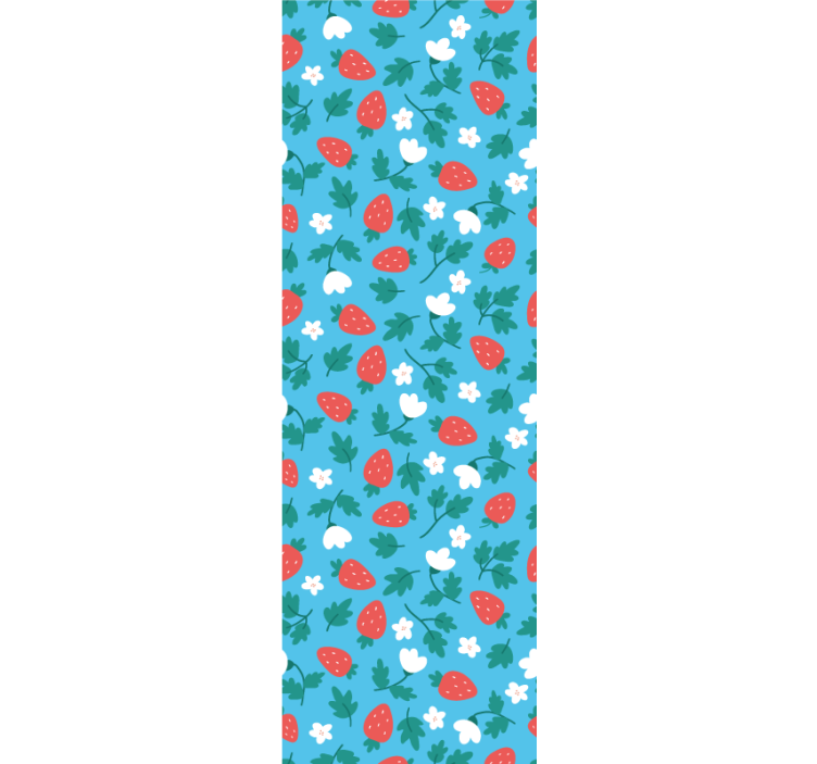 Tapete Natur erdbeerblüten - TenStickers