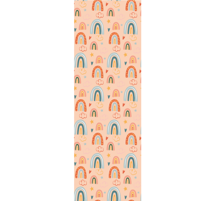 Tapete Kinderzimmer Regenbogen Muster - TenStickers