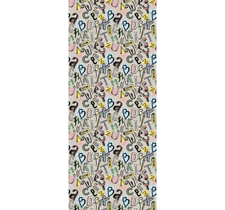 Tapete Schriftzug alphabetischer spaß - TenStickers