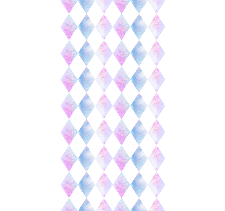 Tapete Quadrate geometrischer harlekin - TenStickers