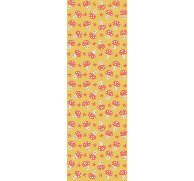 Ornament Tapete verspieltes pilzmuster - TenStickers