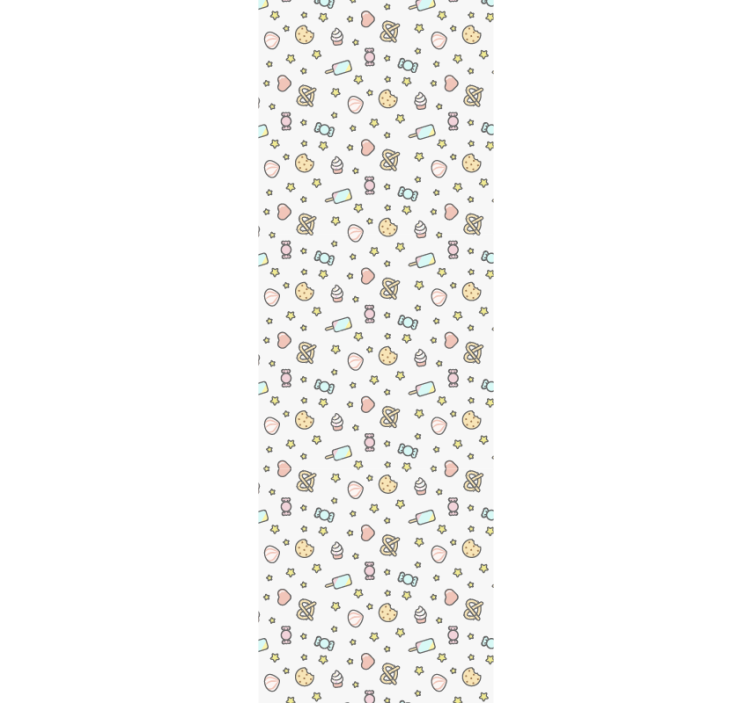 Tapete Baby süßigkeiten-inspiriertes muster - TenStickers