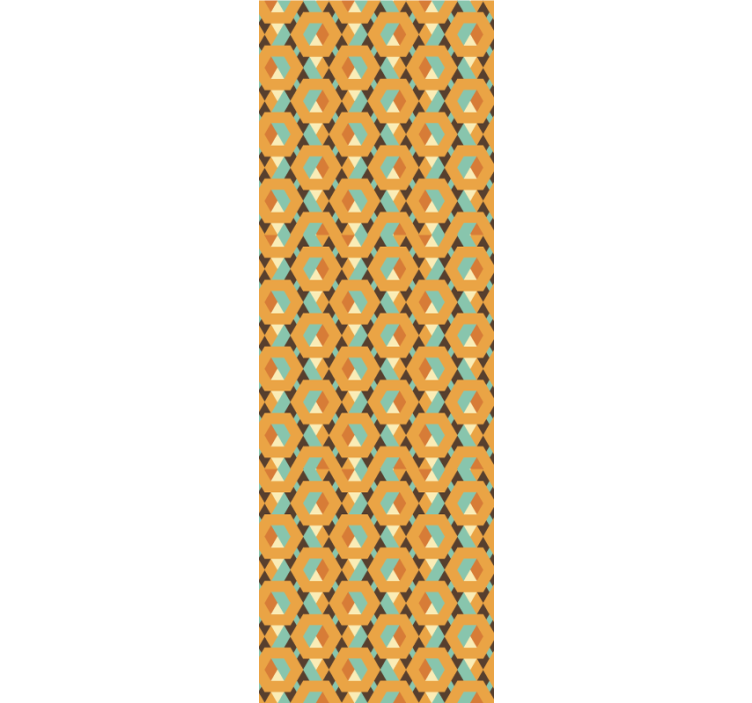 Tapete geometrische Muster geometrischer retro-druck - TenStickers