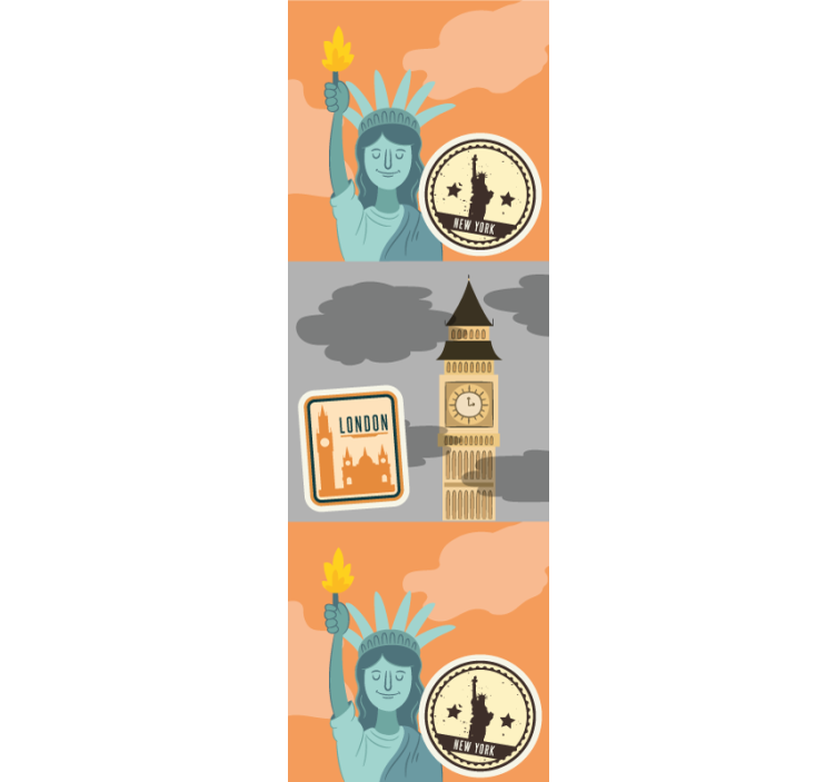Fototapete Städte New York ikonische Wahrzeichen der Stadt - TenStickers