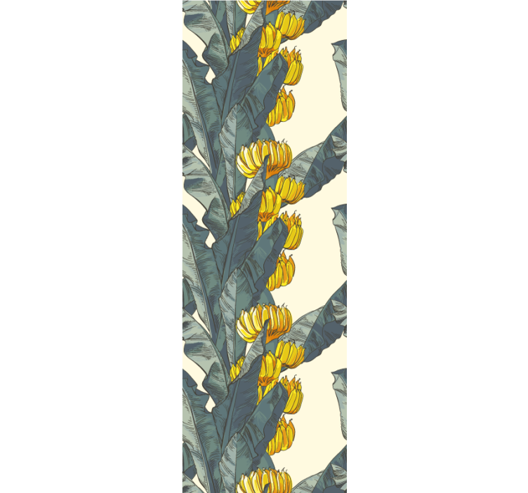 Tapete Natur bananenblatt blumen - TenStickers