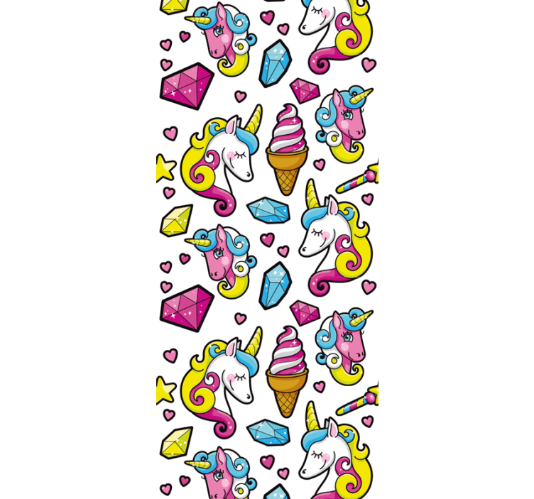 Tapete Kinderzimmer einhorn fantasy motiv - TenStickers