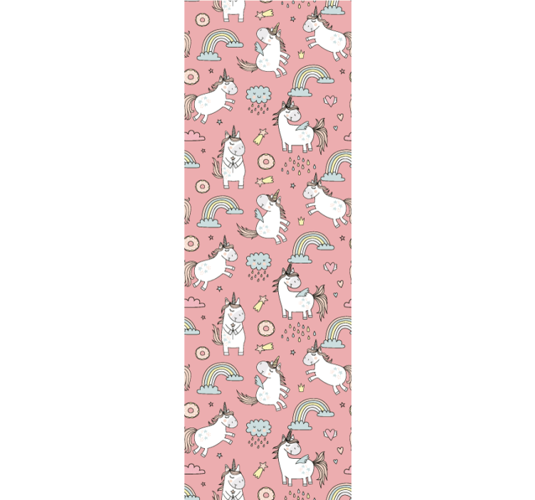 Tapete Tiere einhorn regenbogen - TenStickers