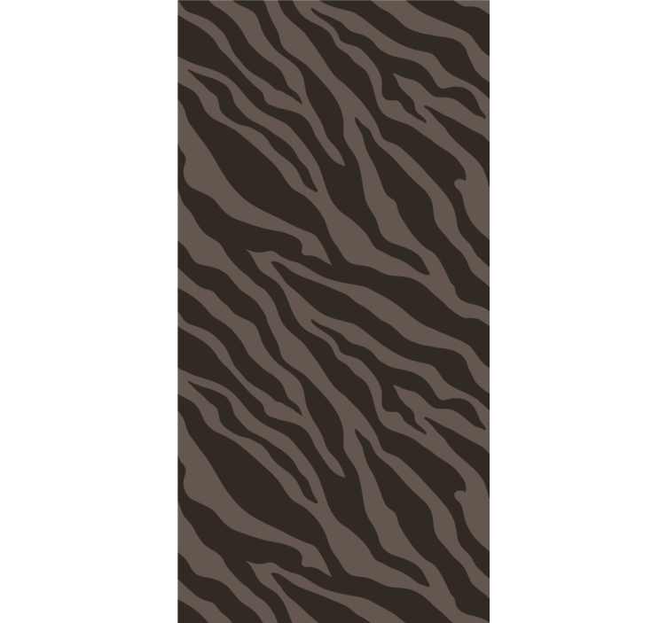 Zebra Tapete stilvolles schwarz-braunes muster - TenStickers