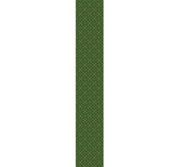 Wohnzimmer Tapete Elegant grün-goldenes Muster - TenStickers