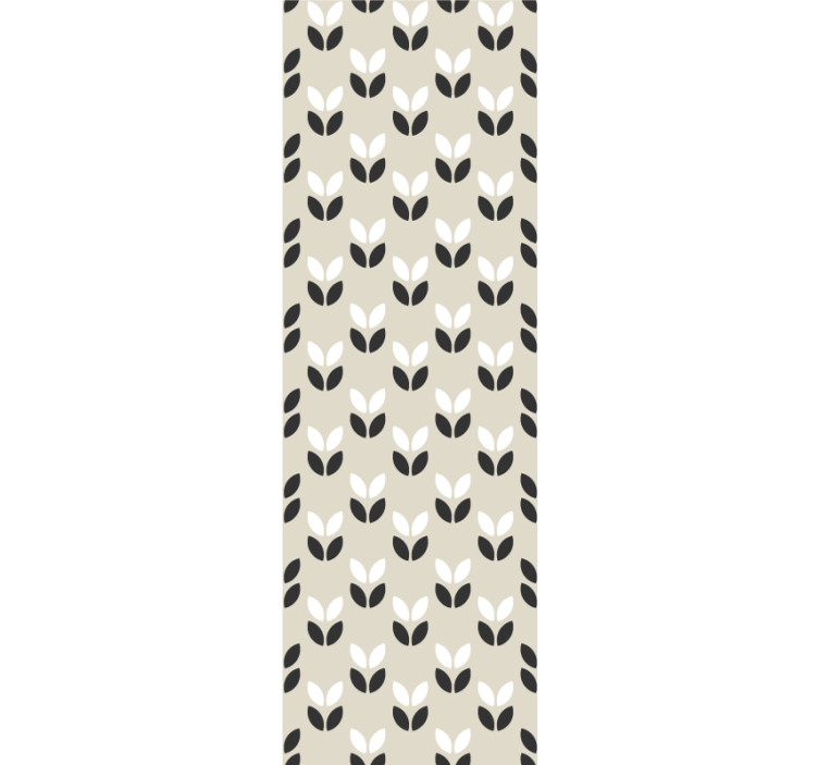 Tapete geometrische Muster symmetrisches blattmuster - TenStickers