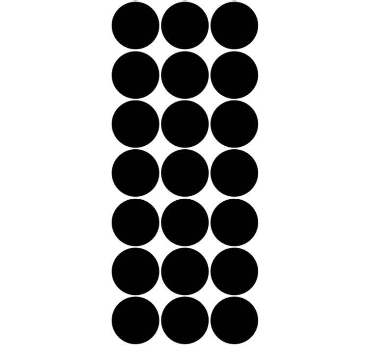 Tapete Kreise schickes schwarzes kreismuster - TenStickers