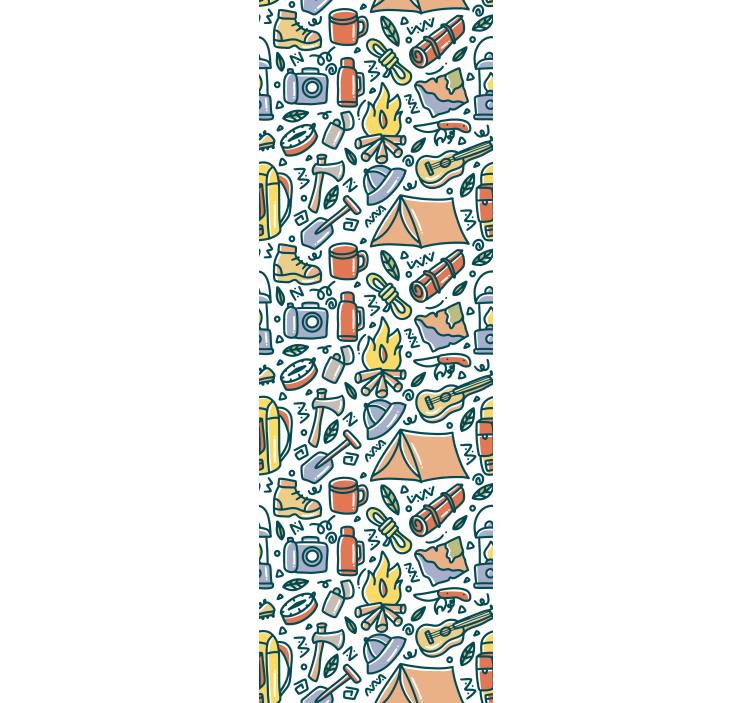 Tapete Natur camping-grundausstattung - TenStickers