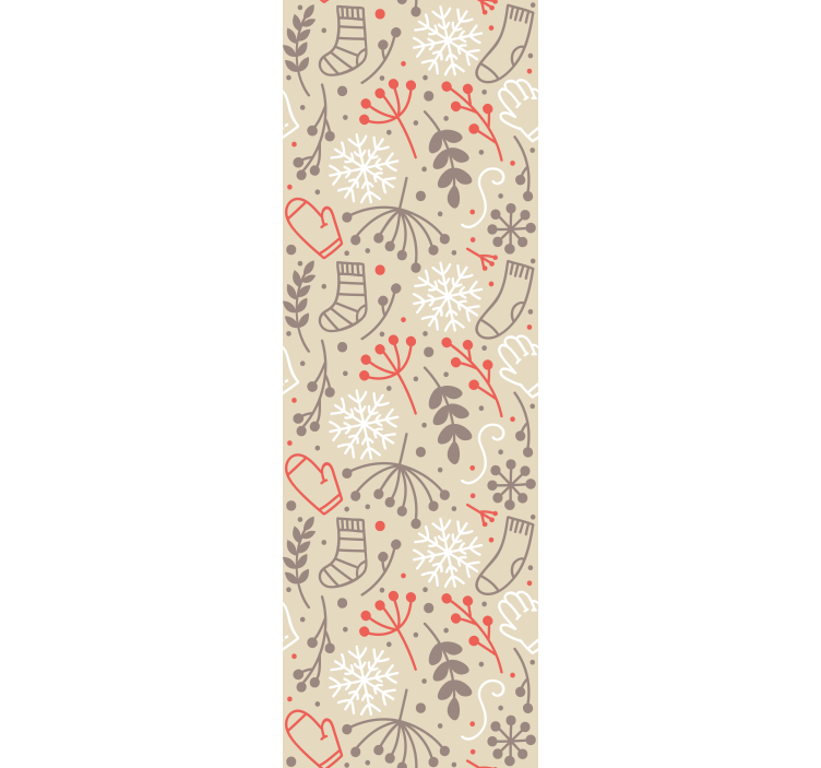 Weihnachtstapete festliche muster - TenStickers