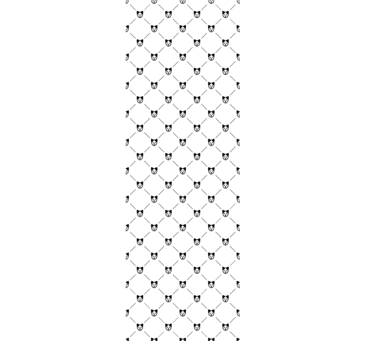 Katzen Tapete katzensilhouette-muster - TenStickers