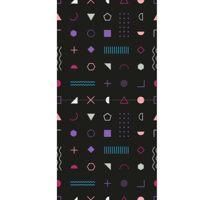 Tapete geometrisch bunte formen - TenStickers