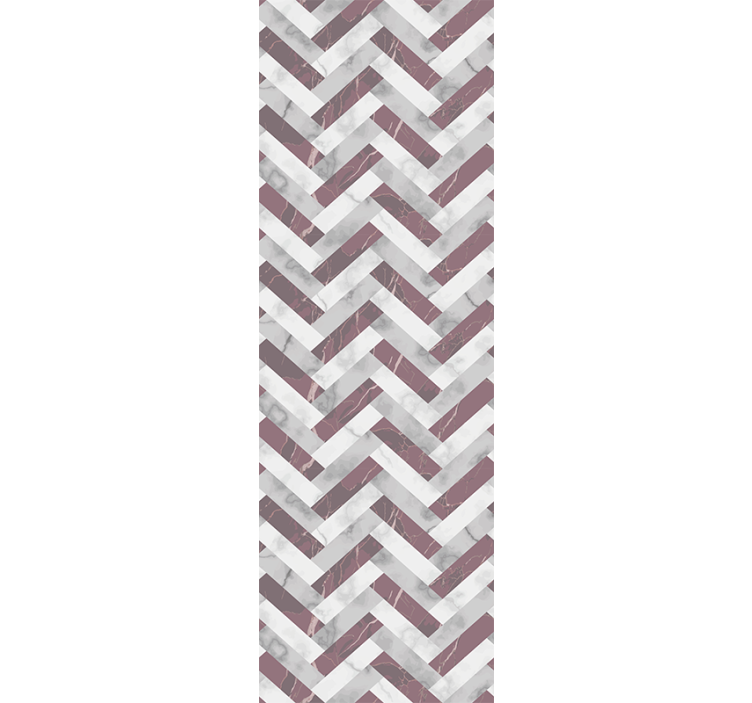 Marmor Tapete graues chevron-muster - TenStickers