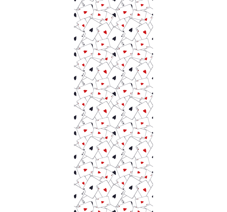 Tapete Schriftzug spielkartenmuster - TenStickers