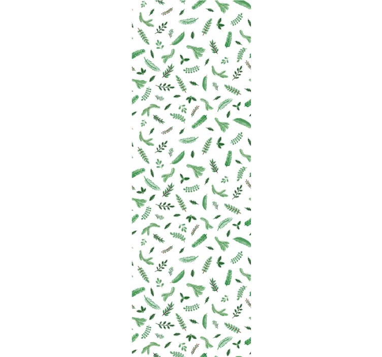 Weihnachtstapete festliche blattmuster - TenStickers