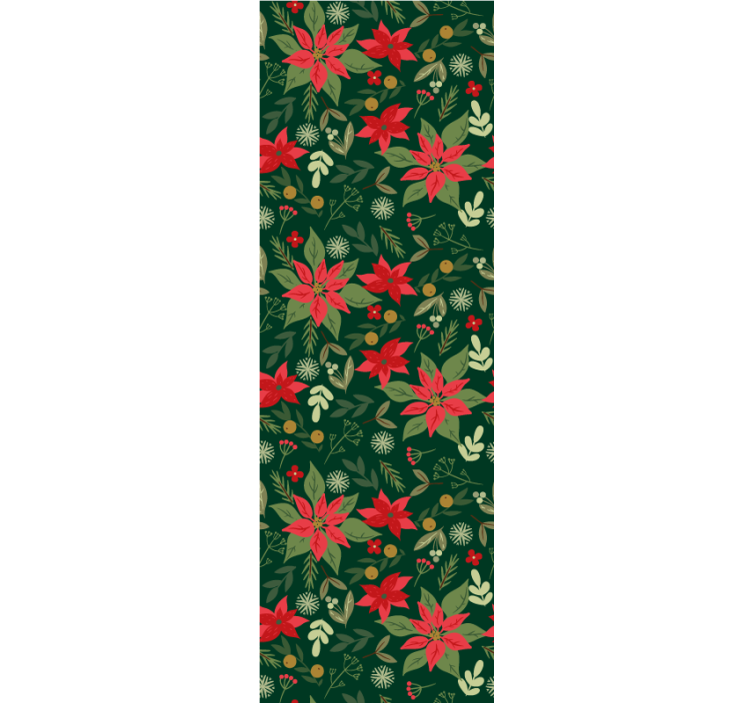 Weihnachtstapete festliches blumenmuster - TenStickers