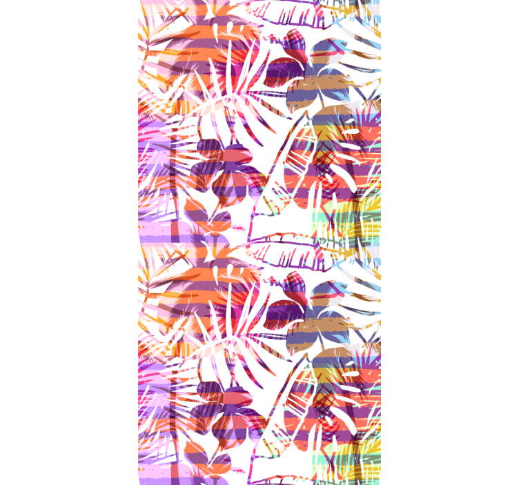 Blumentapete lebendige florale muster - TenStickers