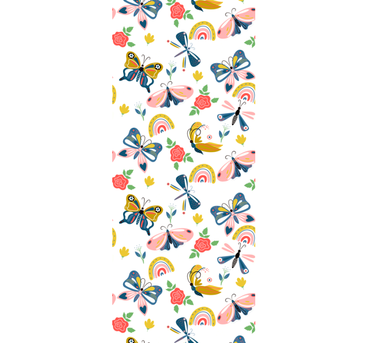 Tapete Schmetterling skurriles naturmotiv - TenStickers