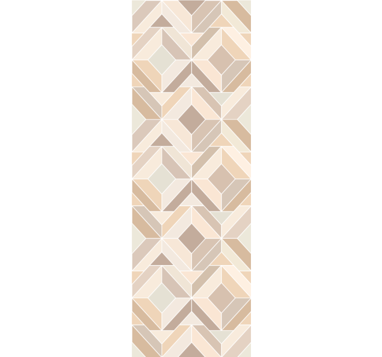 Geometrische Tapete beige geschichtete formen - TenStickers