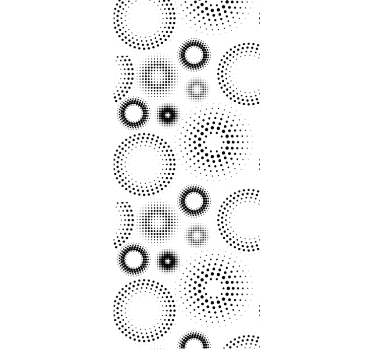 Tapete Kreise pointillistische geometrie - TenStickers