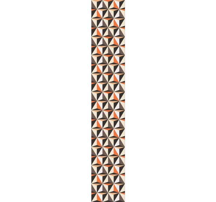 Tapete Wohnzimmer geometrische dreiecksanordnung - TenStickers