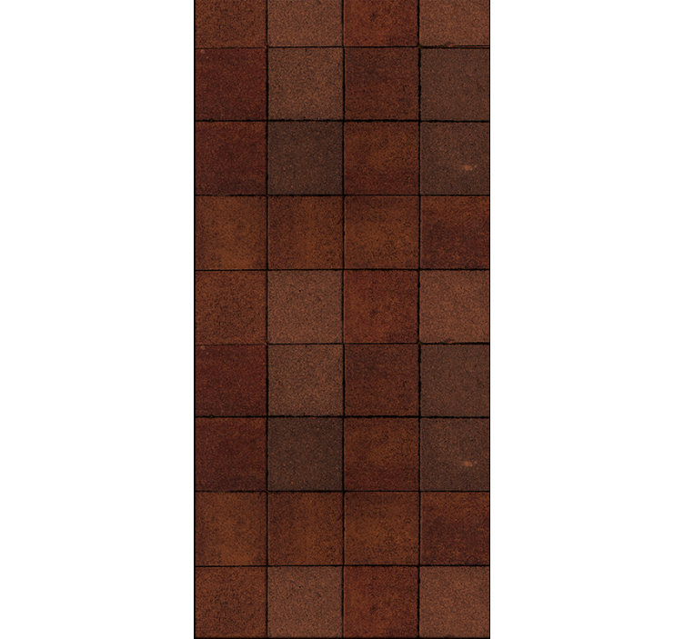 Fliesen tapete mit strukturiertem braunen motiv - TenStickers